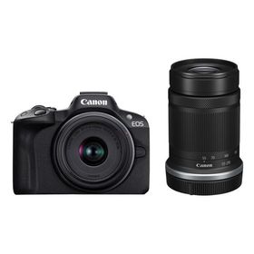 Canon ミラーレス一眼カメラ EOS R50 ダブルズームキット(RF-S18-45+RF-S55-210) ブラック/APS-C/約375g E