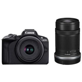 【送料無料】キヤノン てのひら本格ミラーレス EOS R50 ダブルズームキット ブラック