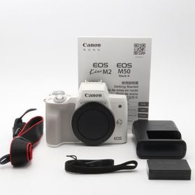 Canon ミラーレス一眼カメラ EOS Kiss M2 ボディー ホワイト KISSM2WH-BODY
