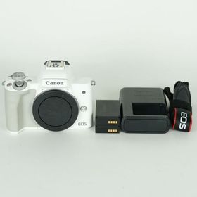 [美品 | バッテリー2個付] Canon EOS Kiss M2 [ボディ ホワイト] | Canon EF-Mマウント