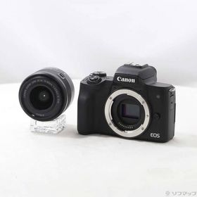 〔中古〕Canon(キヤノン) EOS Kiss M2 EF-M15-45 IS STM レンズキット ブラック〔262-ud〕