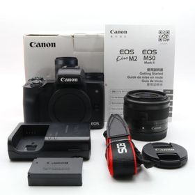 Canon EOS Kiss M2 標準ズームレンズキット ブラック 〔キヤノン EF-M マウント〕