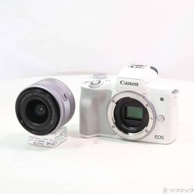 〔中古〕Canon(キヤノン) EOS Kiss M2 EF-M15-45 IS STM レンズキット ホワイト〔348-ud〕