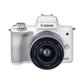 Canon EOS Kiss M2 ズームレンズキット ホワイト 良品 動作確認済み 1ヶ月保証付 小型軽量 ミラーレス