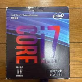 未使用 Intel Core i7-8700K BOX LGA1151 第8世代