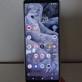 Xperia1Ⅱ SOG01 ホワイト スマホ 本体 ケース 純正アンテナ付き