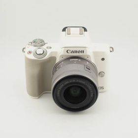 【中古】(キヤノン) Canon EOS KISS M/EF-M15-45 IS STM キツト ホワイト