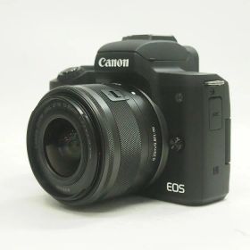 【中古】(キヤノン) Canon EOS KISS M+EF-M15-45/3.5-6.3IS STM ブラック