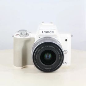【中古】(キヤノン) Canon EOS KISS M/EF-M15-45 IS STM キット ホワイト