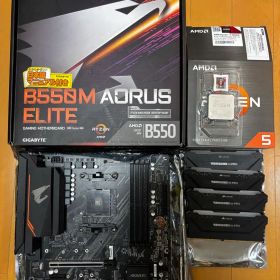 CPUメモリマザボセット ryzen 5600x B550Mマザー 16GB