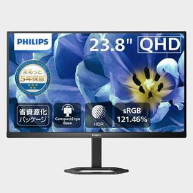 PHILIPS 24E1N5500B/11 液晶モニタ 23.8型/2560×1440/DisplayPort、HDMI/スピーカー：なし/5年保証/省資源化パッケージ/昇降スタンド/チルト/ピボット対応