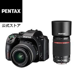 PENTAX KF 300WRダブルズームキット ブラック（DAL18-55WR&amp;HD DA55-300WR ペンタックス デジタル一眼レフカメラ APS-C Kマウント 防塵防滴）