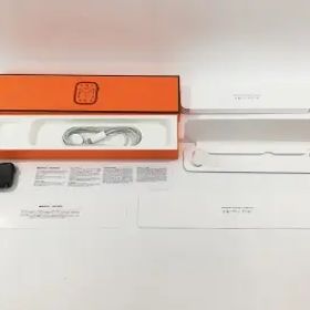 【中古】Apple Apple Watch HERMES Series8 45mm Cellular スペースブラックステンレススチールケース (バンド無し)【大阪本店】保証期間