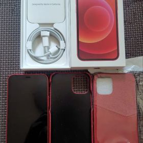 iPhone 12 mini 128GB レッド 赤 本体 箱 ケース 付き