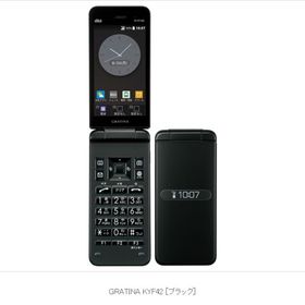 【Simフリー】AU GRATINA KYF42 ブラック 4G LTE【純正急速充電器付き】