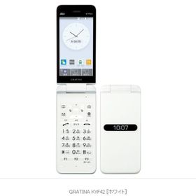 【Simフリー】AU GRATINA KYF42 ホワイト 4G LTE 【純正急速充電器付き】