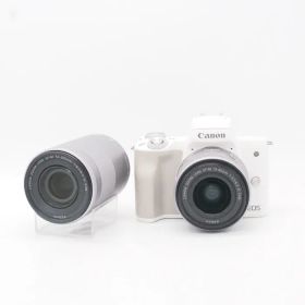 【中古】(キヤノン) Canon EOS KISS M2 ダブルズームキツト ホワイト