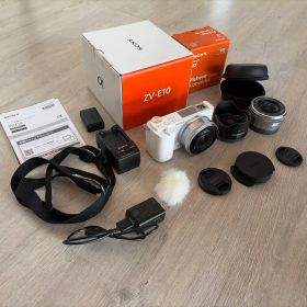 SONY ZV-E10 ホワイト 本体 レンズセット 美品