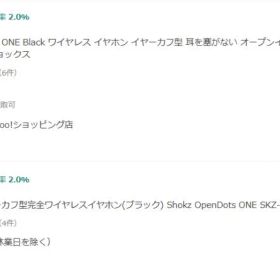 新品 Shokz OpenDots ONE ワイヤレスイヤホン ブラック
