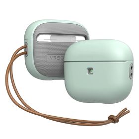 【新品】 【VRS】 AirPods 3 対応 ケース 耐衝撃 TPU × ポリカーボネート ハイブリッド 保護 カバー 落下防止 レザー ストラップ 付き 衝撃 吸収 薄型 ケースカバー スリム 傷防止 保護ケース アクセサリー [ Apple AirP 1