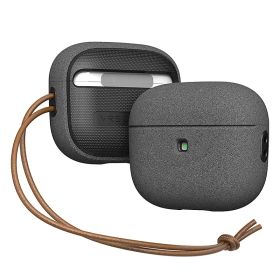 【新品】 【VRS】 AirPods 3 対応 ケース 耐衝撃 TPU × ポリカーボネート ハイブリッド 保護 カバー 落下防止 レザー ストラップ 付き 衝撃 吸収 薄型 ケースカバー スリム 傷防止 保護ケース アクセサリー [ Apple AirP 1
