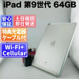 【訳アリ】 iPad 第9世代 64GB シルバー SIMフリー(simロック解除済) 白ロム 中古 本体 動作確認済 【最短送料無料】J-293