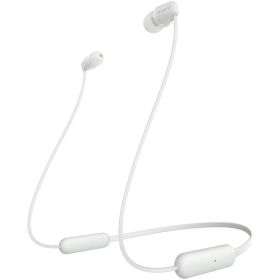 ソニー ワイヤレスイヤホン WI-C200 : Bluetooth対応/最大15時間連続再生/マイク付き 2019年モデル ホワイト WI-C200 WC [ホワイト] [単品]