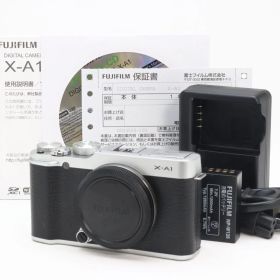 B+ (並品) FUJIFILM 富士フイルム X-A1 ボディ シルバー初期不良返品対応 77-229