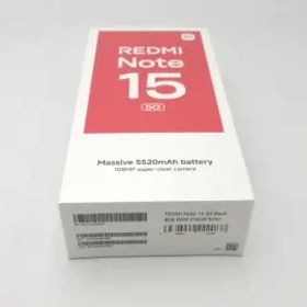 【未使用】Xiaomi 国内版 【SIMフリー】 Redmi Note 15 5G ブラック 8GB 256GB【ECセンター】保証期間３ヶ月