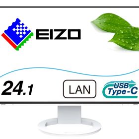EIZO CAD・BIM向けデイジーチェーン対応モニター | FlexScan EV2495-WT | 24.1型1920×1200・USB Type-C(70W給電)・スタンド可動・ホワイト