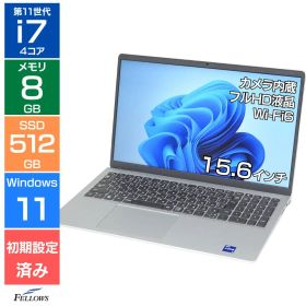 【エントリーでポイント10倍】 ノートパソコン 中古 Aランク 良品 Win11 Home i7 第11世代 Dell Inspiron 15 3511 15.6インチ フルHD カメラ付き 8GB 512GB SSD NVMe テンキー Wi-Fi A4 中古PC 使いやすい 大画面