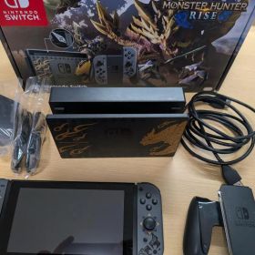 【美品・ソフト付】Nintendo Switch モンスターハンターライズ 本体