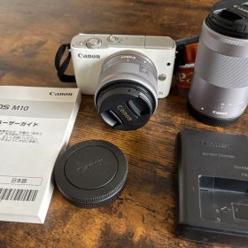【望遠ズームレンズ極美品】Canon EOS M10 ダブルズームキット