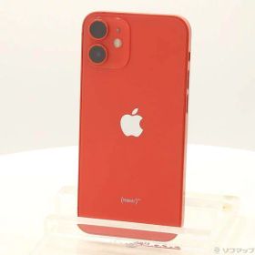 【中古】Apple(アップル) iPhone12 mini 128GB プロダクトレッド MGDN3J／A SIMフリー 【377-ud】