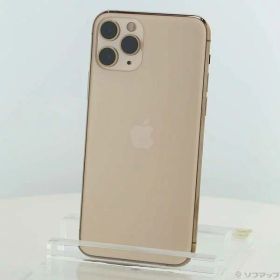 【中古】Apple(アップル) iPhone11 Pro 256GB ゴールド MWC92J／A SIMフリー 【198-ud】
