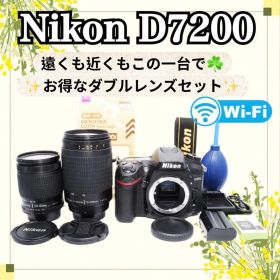 ✨Nikon D7200✨ダブルレンズセット✨高性能モデル✨一眼レフ✨