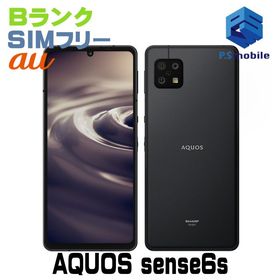 ★良品中古★SHG07 AQUOS sense6s ブラック 083983-