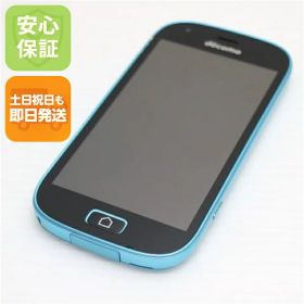 【中古】 超美品 F-03K らくらくスマートフォン me ブルー スマホ 安心保証 即日発送 スマホ 中古本体 白ロム 中古 DoCoMo 富士通 土日祝発送OK