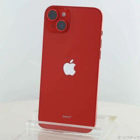 【中古】Apple(アップル) iPhone14 Plus 128GB プロダクトレッド MQ4F3J／A SIMフリー 【344-ud】