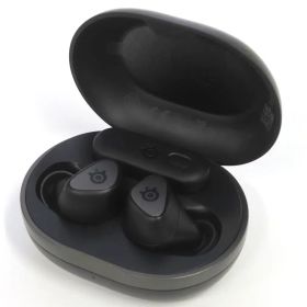 【中古】ヘッドフォン SteelSeries 完全ワイヤレスイヤホン Arctis GameBuds Glorange (ブラック) [61680]
