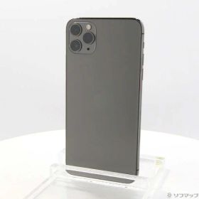 【中古】Apple(アップル) iPhone11 Pro Max 64GB スペースグレイ MWHD2J／A SoftBank 【262-ud】
