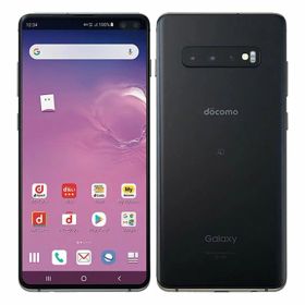 【中古】【安心保証】 Galaxy S10+ SC-04L[128GB] docomo プリズムブラック