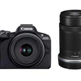 ★キヤノン / CANON EOS R50 ダブルズームキット [ブラック]【デジタル一眼カメラ】【送料無料】