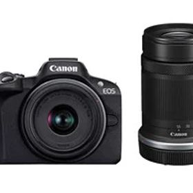 ★キヤノン / CANON EOS R50 ダブルズームキット [ブラック]【デジタル一眼カメラ】【送料無料】