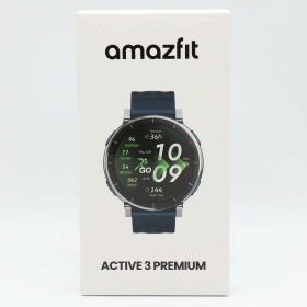 【お買い物マラソン限定クーポン】【未使用】Amazfit Active 3 Premium sp170082-C116 アトラスブルー 45mm スマートウォッチ アマズフィット アクティブ3 プレミアム 本体