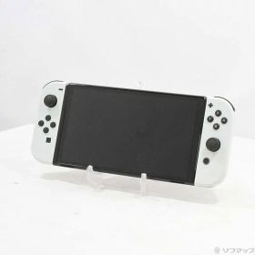 【中古】Nintendo(任天堂) Nintendo Switch 有機ELモデル Joy-Con(L)／(R) ホワイト 【377-ud】