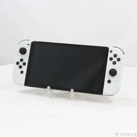 【中古】Nintendo(任天堂) Nintendo Switch 有機ELモデル Joy-Con(L)／(R) ホワイト 【198-ud】