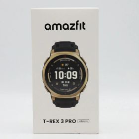 【お買い物マラソン限定クーポン】【未使用】Amazfit T-Rex 3 Pro 44mm sp170079-C238 ブラックゴールド スマートウォッチ アマズフィット 本体