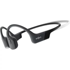 ショックス ワイヤレス 骨伝導イヤホン IP67 最大8時間 USB-C OpenRun Mini SKZ-EP-000038 ブラック系