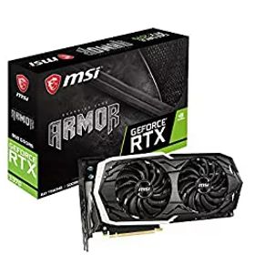 【中古】「非常に良い」MSI GeForce RTX 2070 ARMOR 8G グラフィックスボード ブラック VD6761